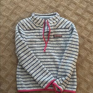 Vineyard Vines Blue and Pink Striped Kids Sweater